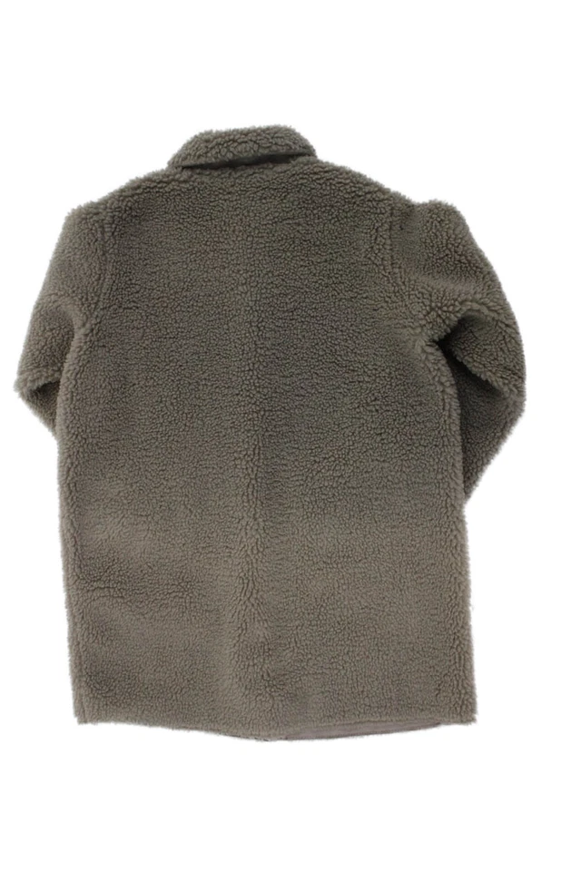 Abrigo Zara Niños Niñas Imitación Piel Abotonada Beige Taupe Talla 6-7 Foto 2 de 4