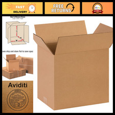 Medium Shipping Boxes 14"L x 10"W x 12"H - 25-Pack Corrugated Cardboard for Movi