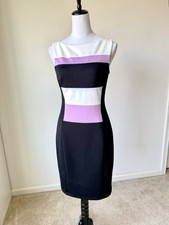 MAGGY LONDON Sleeveless Colorblock Sheath Dress—SZ. 6