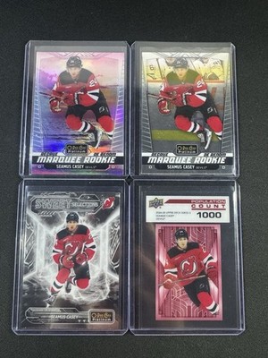SEAMUS CASEY 2024-25 O-PEE-CHEE PLATINUM SUNSET #270 + 3 CARD LOT