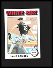 2024 Lane Ramsey Rookie Card - Topps Heritage #353 White Border White Sox B. rookie card picture