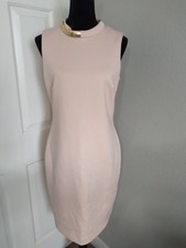 Calvin Klein Size 10 Sleeveless Pink Dress