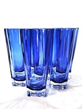 Cobalt 20oz Drinking Tumblers Glasses Set of ...