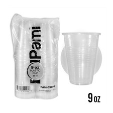 Pami 9 oz Round Plastic Cups Cup Only 80 Count PAM-09094