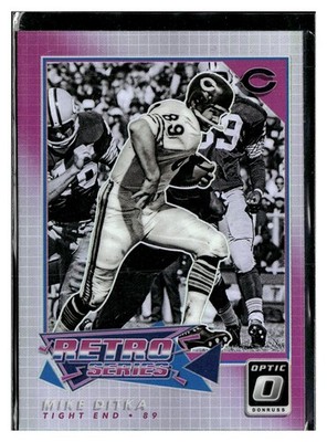 Mike Ditka Dikta 2022 Donruss Optic Retro Series Holo #RS-11 Bears NFL HOF