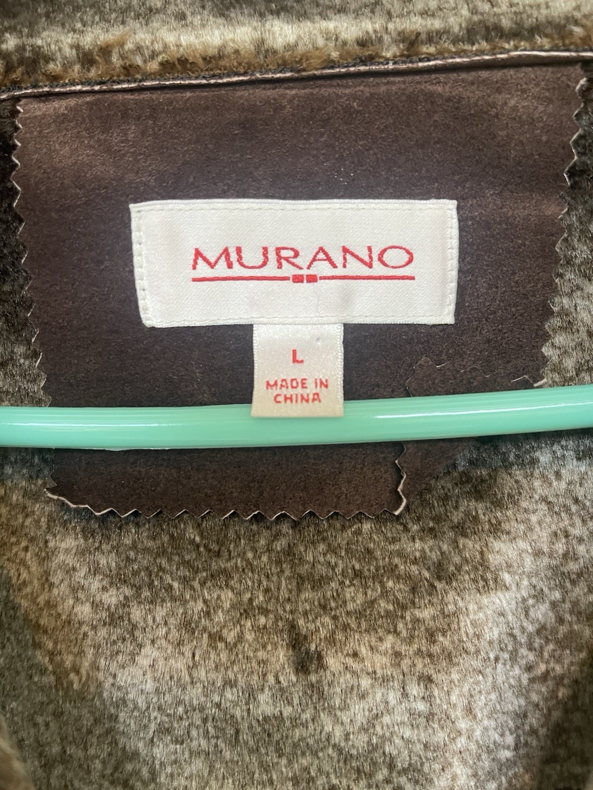 Murano Brown Genuine Leather Winter Jacket Size L… - image 3