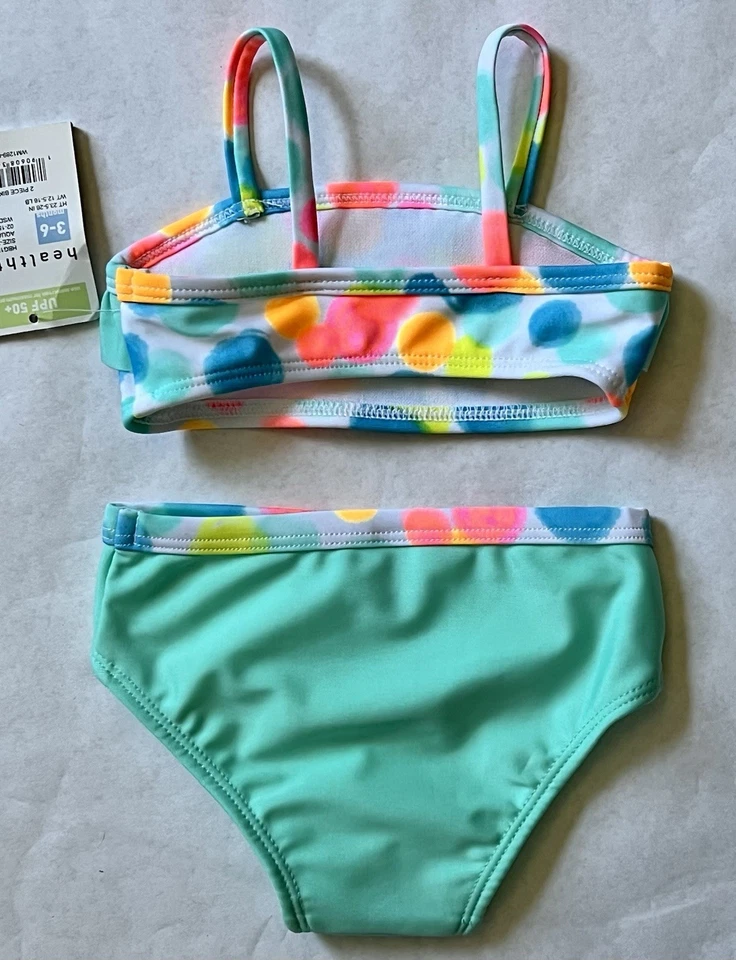 Bebé Niñas Traje de Baño Infantil 2 Piezas Traje de Baño Talla 3-6mo Foto 2 de 3