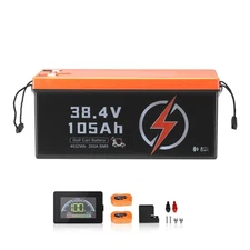 36V 105Ah Golf Cart Lithium Battery with LCD Monitor and 4000+ Cycles
