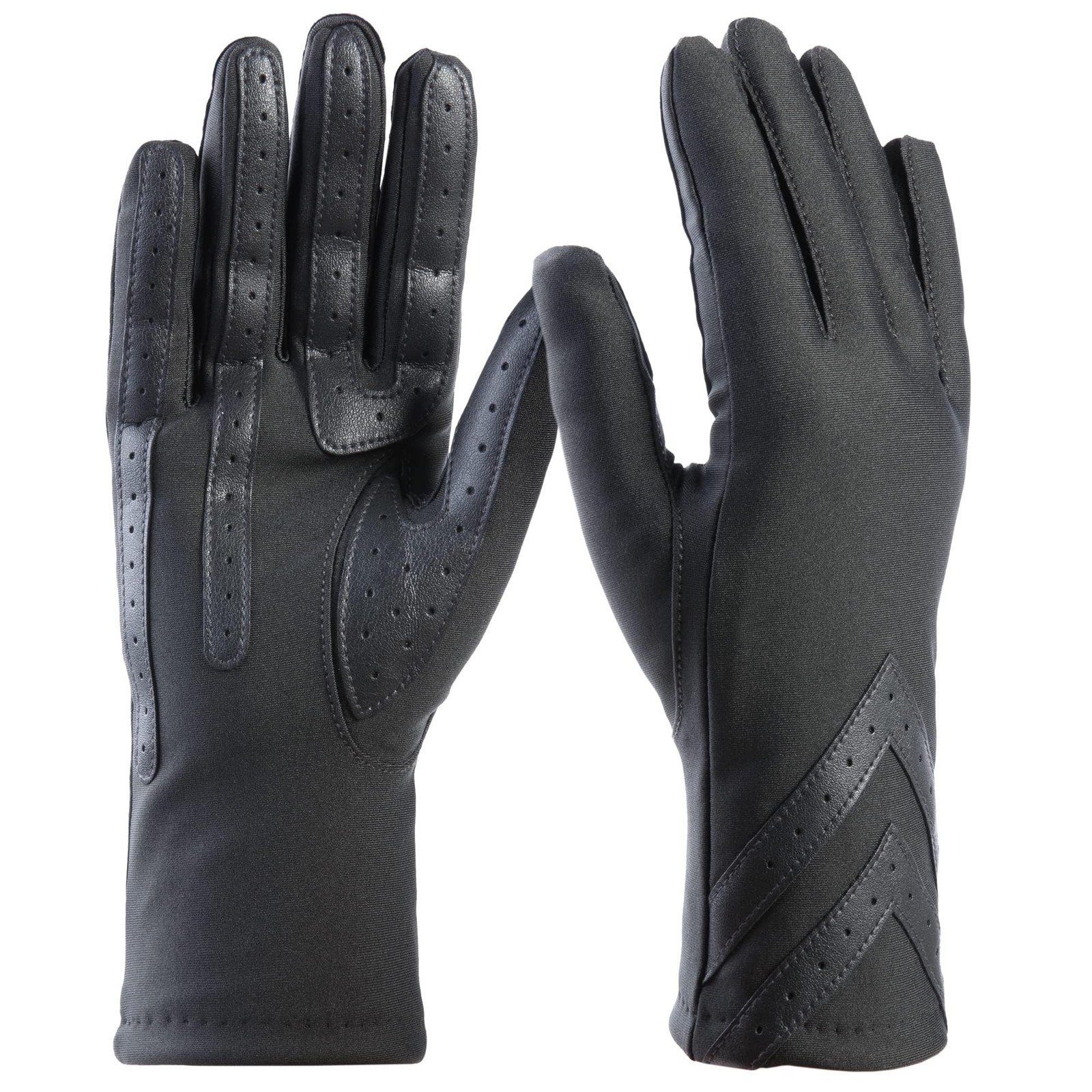 Gloves Spandex Touchscreen Cold Weather Fleece Lining Chevron smartDRI-image