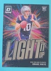 2024 Panini Donruss Optic Drake Maye LIGHT IT UP Rookie Card RC - PATRIOTS