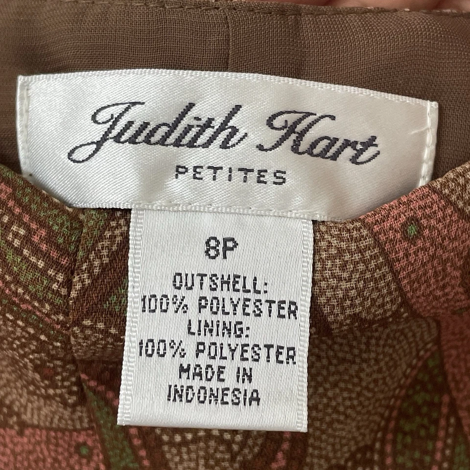 Falda midi Judith Heart Petites Y2K años 90 para mujer cachemira talla 8P marrón bosque hada Foto 2 de 4