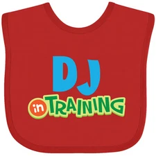 Inktastic DJ In Training Baby Bib Occupations Music Gift Clothing Infant Hws