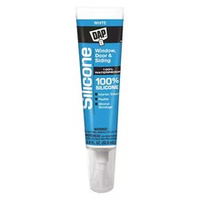 Dap 00752 Silicone Sealant, 2.8 Fl Oz, Tube, White, Silicone Base, Window, Door