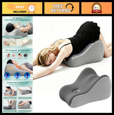 Ergonomic Memory Foam Wedge Pillow for Couples, Pregnancy Support  Reading, Gre