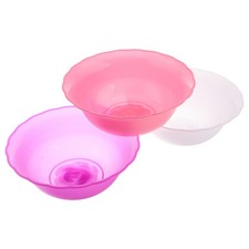 3 Pcs Plastic Round Wash Basin Portable Tub for Face Washing and Dish Cleaning