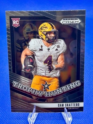 2025 Prizm Draft Picks Football Cam Skattebo #5 Trophy Hunting RC