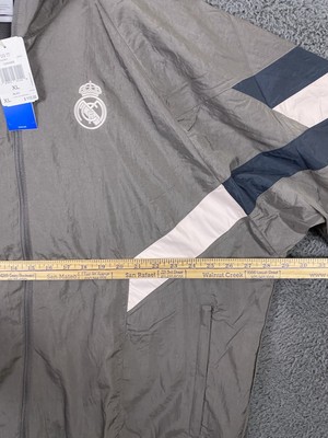 Adidas Real Madrid Jacket Originals Track Top Charcoal Grey JI9479