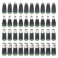 20 PCS 2.1x5.5mm DC Power Adapter Connector 20 PCS BNC Balun Connector Cat5