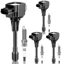 Set of 4 UF549 Ignition Coil Pack Iridium Spark Plugs
