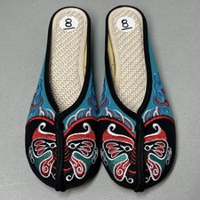 Chinese Women Spring Embroidered Shoes Retro Women s Size 8 Dance Flat Slippers