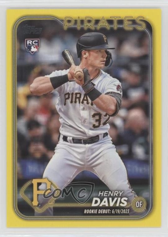 2024 Topps Update Rookie Debut Yellow Henry Davis #US162 Rookie RC 1hn2