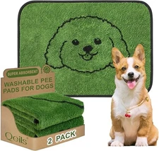 Reusable Puppy Pads, Washable Dog Training Pads 2 Pack, 18"X24" Leakproof