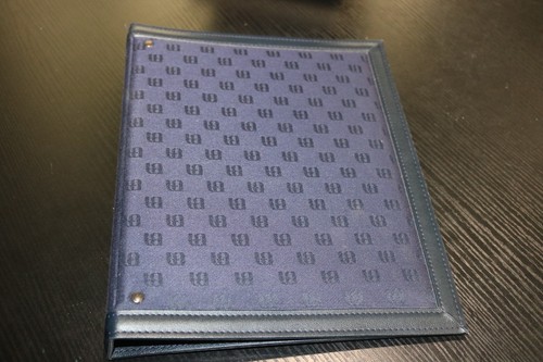 Vintage Bank of America Blue Vinyl and Cloth Binder