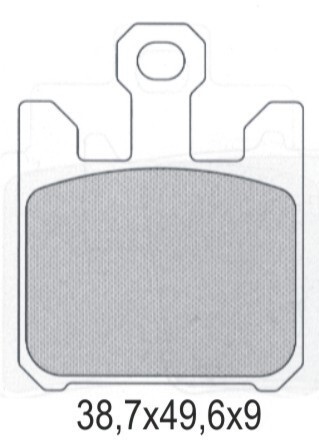 Plaquettes de frein KH369 semi-métalliques à haute dissipation thermique
