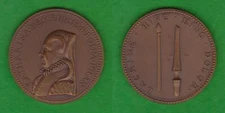 FRENCH MEDAL - CATHERINE de' MEDICI QUEEN OF FRANCE  ---  UJWA