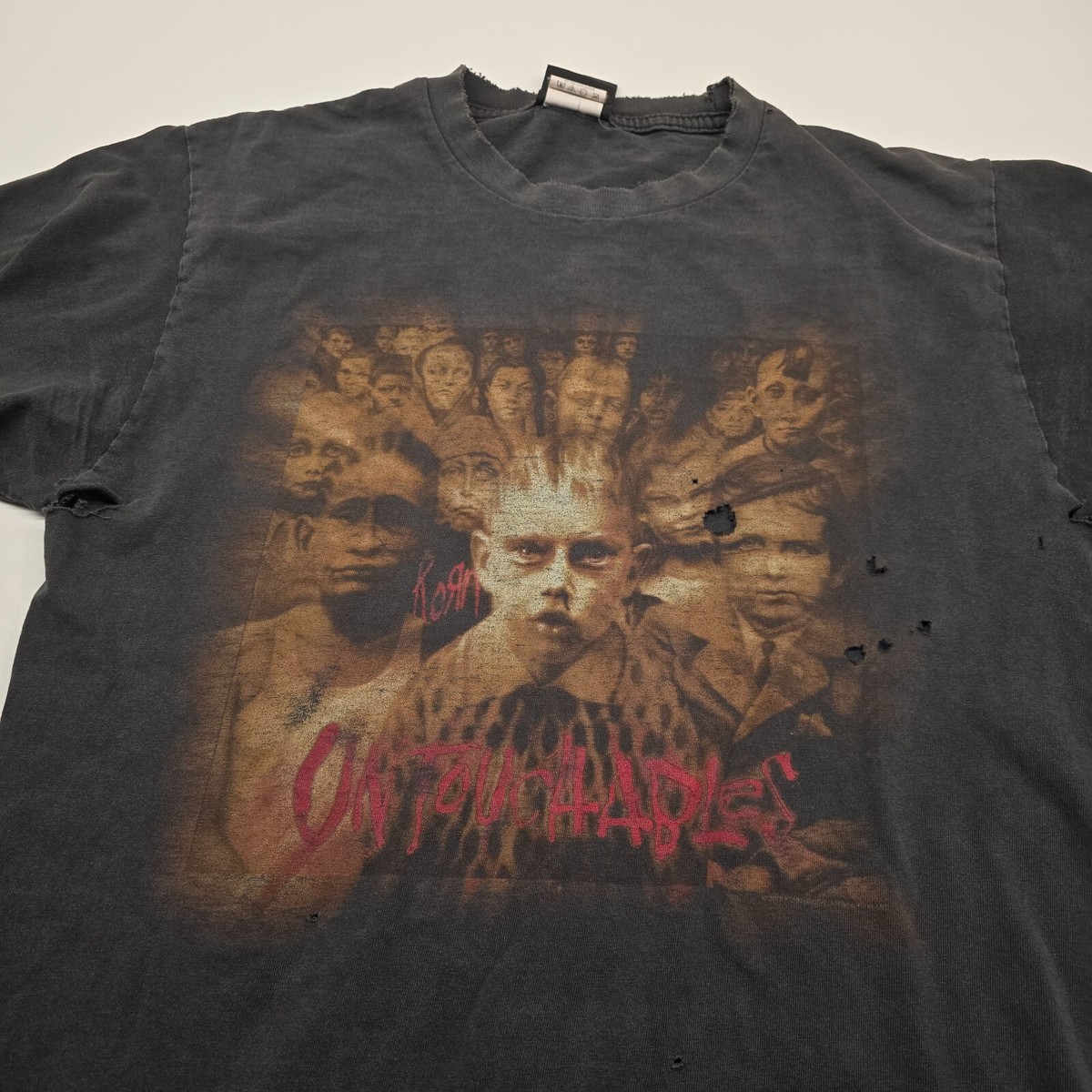 VTG Korn T Shirt Men Medium Untouchables 2002 World Tour
