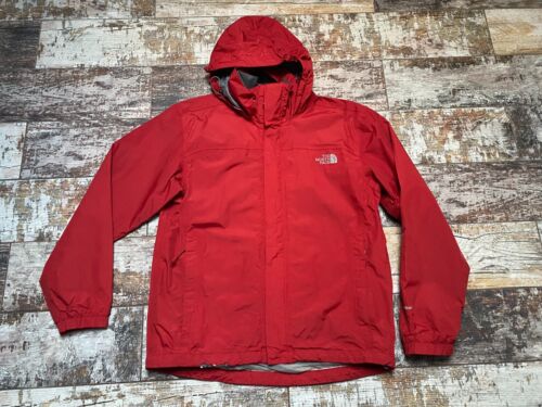 The North Face Men's Burgundy Hyvent Zip Hoodie Windbreaker Jacket Size S/P - Picture 2 of 8