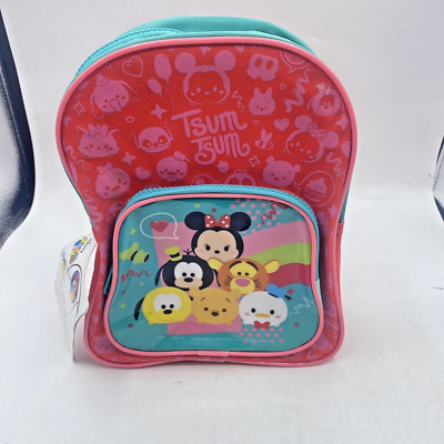 NWT Disney Tsum Tsum Children's Backpack Kids Coloring Activity Pink Blue New