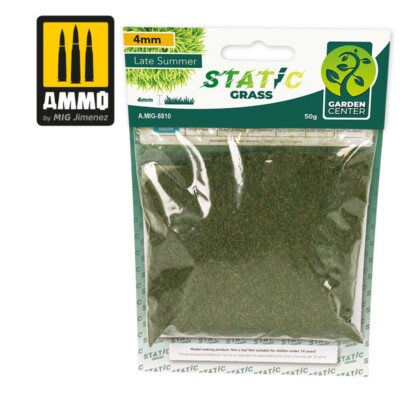 (109,50 /kg) Streugras Grasfasern Ammo MIG 8810  4mm Spätsommer 50g