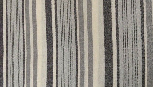 Sandringham Stripe Greys Linen Cotton 280cm wide Curtain Upholstery Fabric