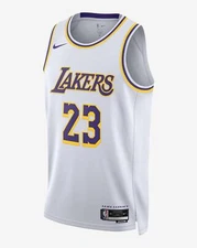 [DN2081-103] MENS NIKE NBA SWINGMAN JERSEY LAKERS ASSOCIATION LEBRON JAMES