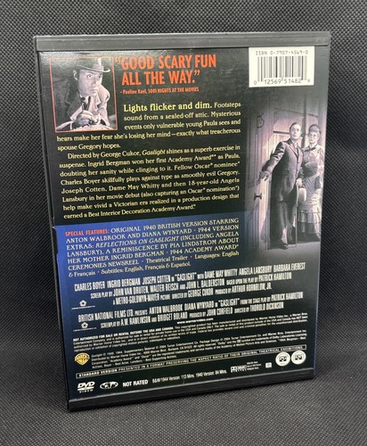 Gaslight (DVD, 1944) Ingrid Bergman Charles Boyer OOP Double Side Disc - 第 2/3 張圖片