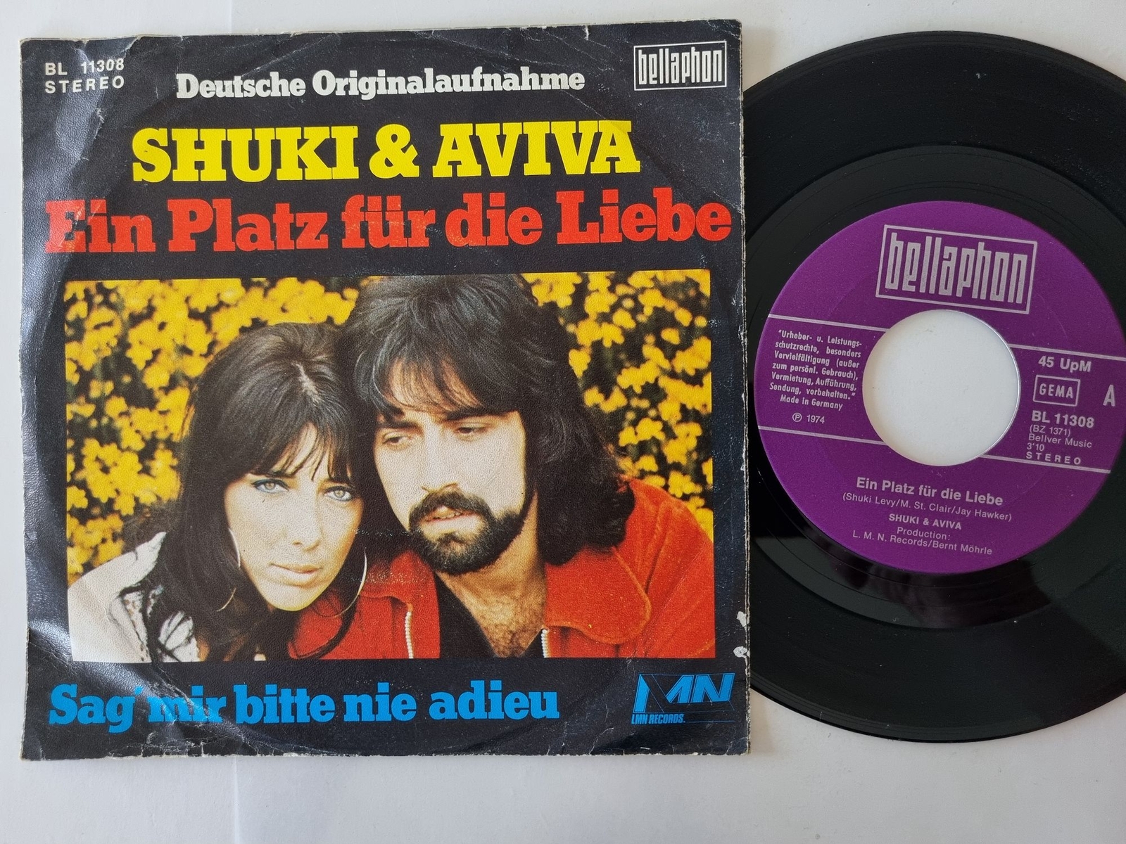 Shuki & Aviva - Ein Platz für die Liebe 7'' Vinyl Germany