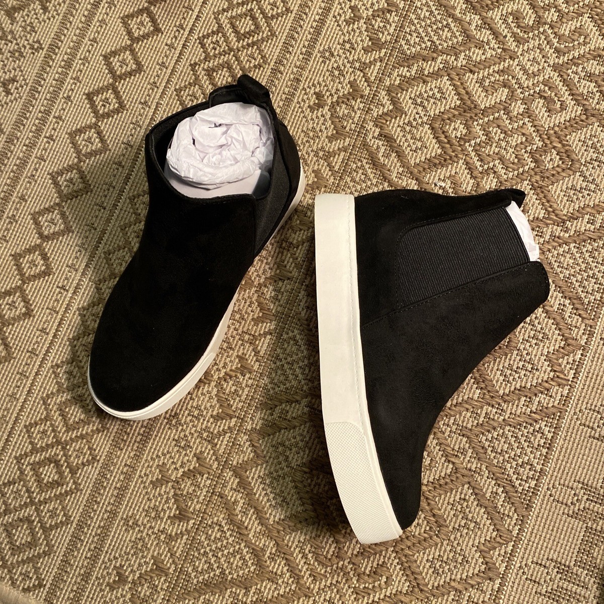 Soda Flat Women Chelsea Shoes Casual High Top Sneakers Elastic - Main Image