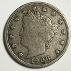 1906 United States Liberty "V" Nickel - Fine (F) Carded KM#112 - 4552-AH — photo 1