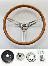New 1964 1965 Chevelle El Camino Grant Walnut Wood Steering Wheel 15 Redblack