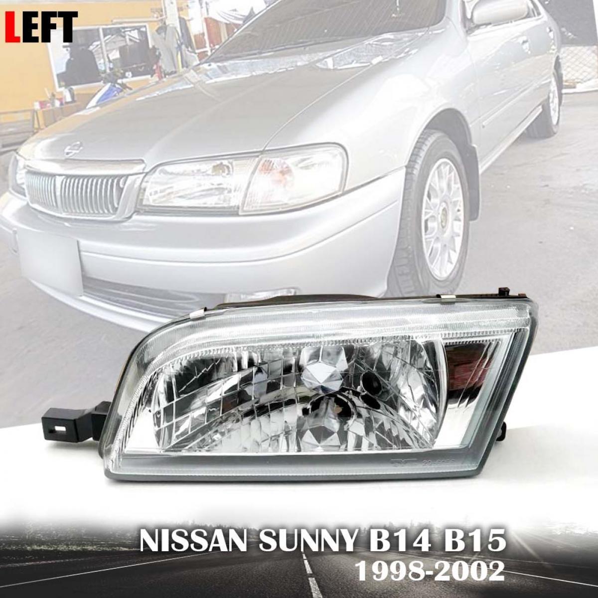 Clear Head Lamp Front Light LH Left Fit Nissan Sunny B14 B15 1998