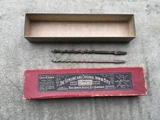 Vintage Irwin Box And 2 Auger Bits