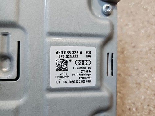 Control Unit Audi A6 C8 4K Motorgeräusche Engine Noise 4K0035335A - Picture 2 of 8