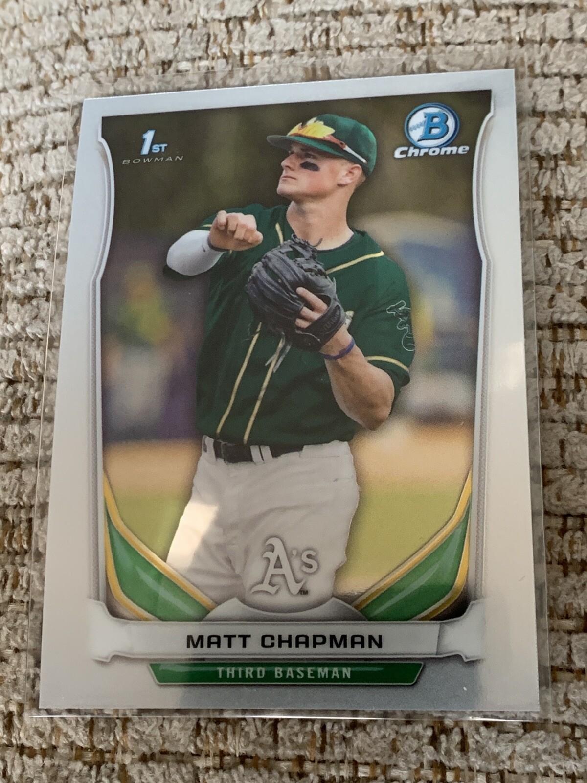 2014 Bowman Chrome Draft Matt Chapman Rookie RC Oakland A’s #CDP21 Qty Available