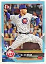 Jen-Ho Tseng 2018 Bowman RC #11 - SKY BLUE Border Parallel #'d 64/499 - CUBS