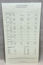 A.LANGE SOHNE Price List 2009 2010 USA Canada Datograph Tourbillon Double Split/