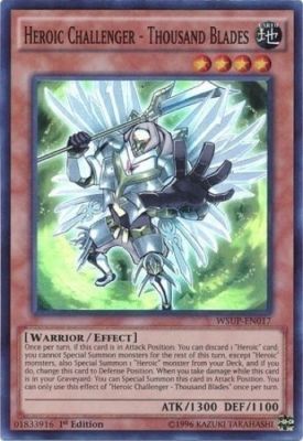 HEROIC CHALLENGER - THOUSAND BLADES *** WSUP-EN017 YUGIOH MINT/NM | eBay