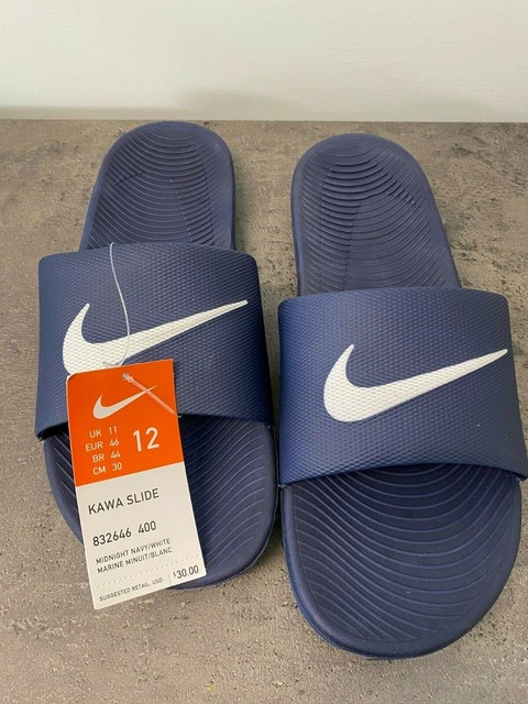 nike kawa slide navy blue