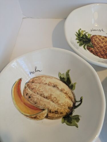 Rare Effetti D' Arte Fruit Pattern Bowls Set 4 - Picture 2 of 8