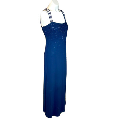 Vintage Size 6 Navy Blue Shimmery Cocktail Party Cruise Dress Formal Gown | eBay Vintage Size 6 Navy Blue Shimmery Cocktail Party Cruise Dress Formal Gown | eBay
